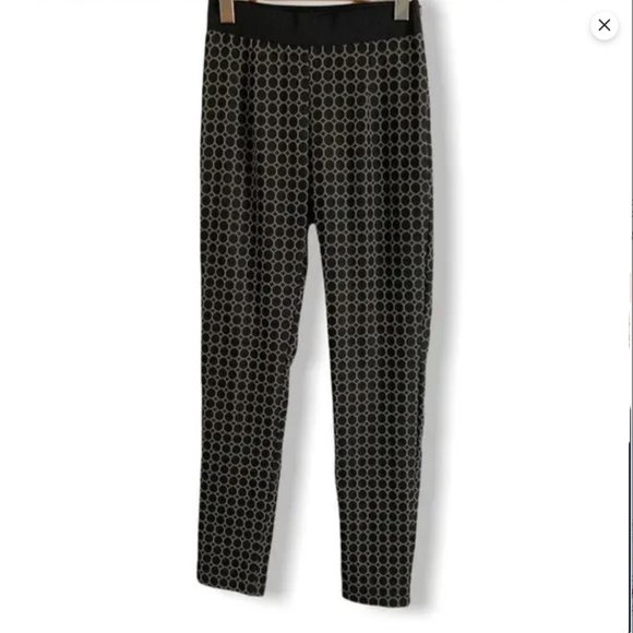 CRISTINA GAVIOLI Polymide Blend Pull On Elasticized Waist Leggings MADE IN ITALY - Picture 1 of 8